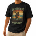Funny Not All Who Wander Are Lost Disc Golfing Bigfoot Unisex T-Shirt - Sasquatch Golfer Graphic Tee