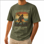 Funny Not All Who Wander Are Lost Disc Golfing Bigfoot Unisex T-Shirt - Sasquatch Golfer Graphic Tee