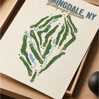 Farmingdale,ny Golf Course Map Print Poster | New York USA Golf Wall Art