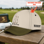 Personalized Best Dad By Par Golf Hat - Funny Golf Gift for Golfers