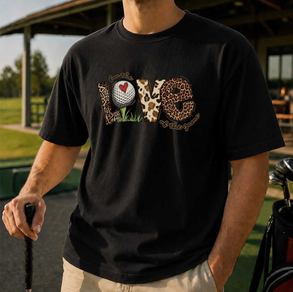 For The Love Of The Game Leopard Golf Unisex T-Shirt