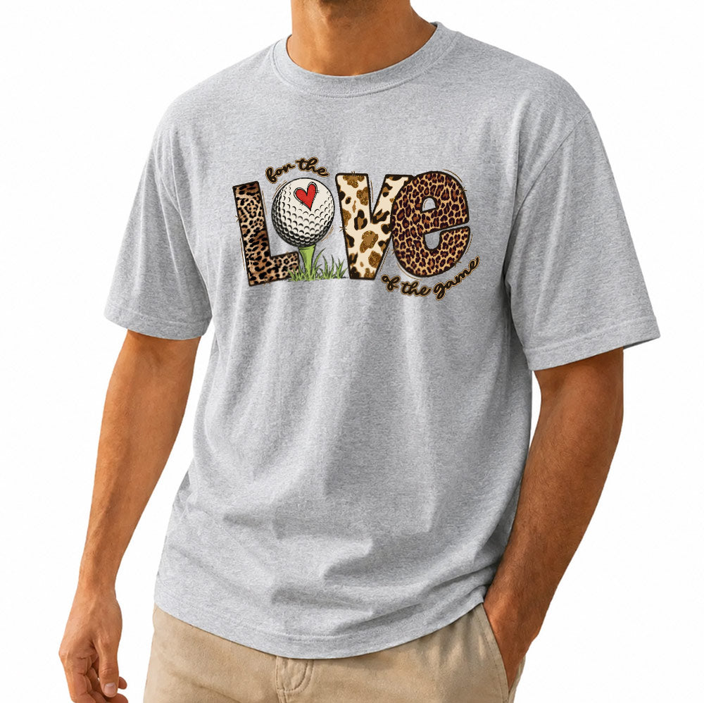 For The Love Of The Game Leopard Golf Unisex T-Shirt