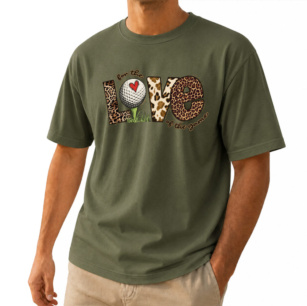 For The Love Of The Game Leopard Golf Unisex T-Shirt