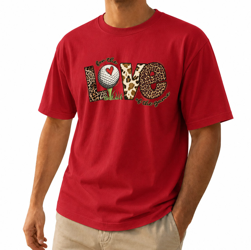 For The Love Of The Game Leopard Golf Unisex T-Shirt