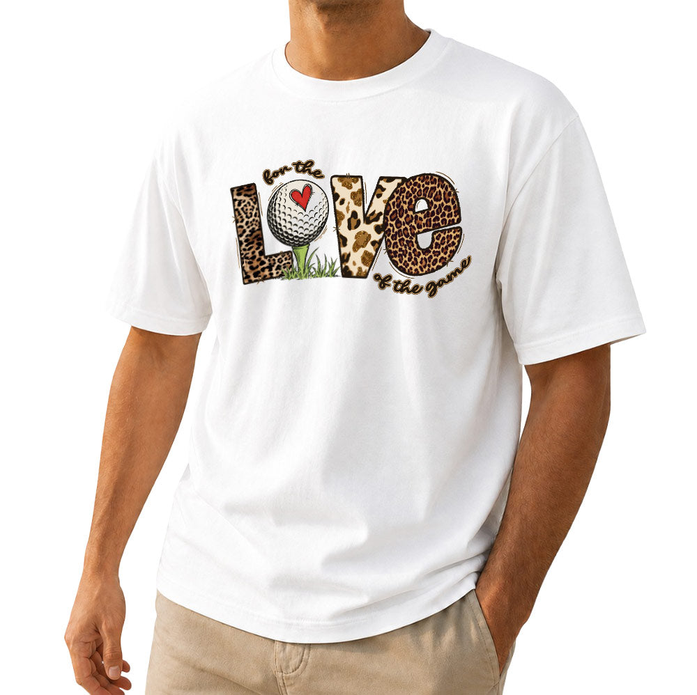 For The Love Of The Game Leopard Golf Unisex T-Shirt