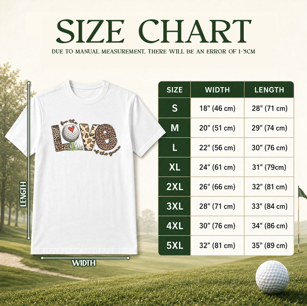 For The Love Of The Game Leopard Golf Unisex T-Shirt