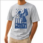 Vintage Patriotic Golf Unisex T-Shirt - American Flag Golfer Graphic Tee