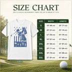 Vintage Patriotic Golf Unisex T-Shirt - American Flag Golfer Graphic Tee