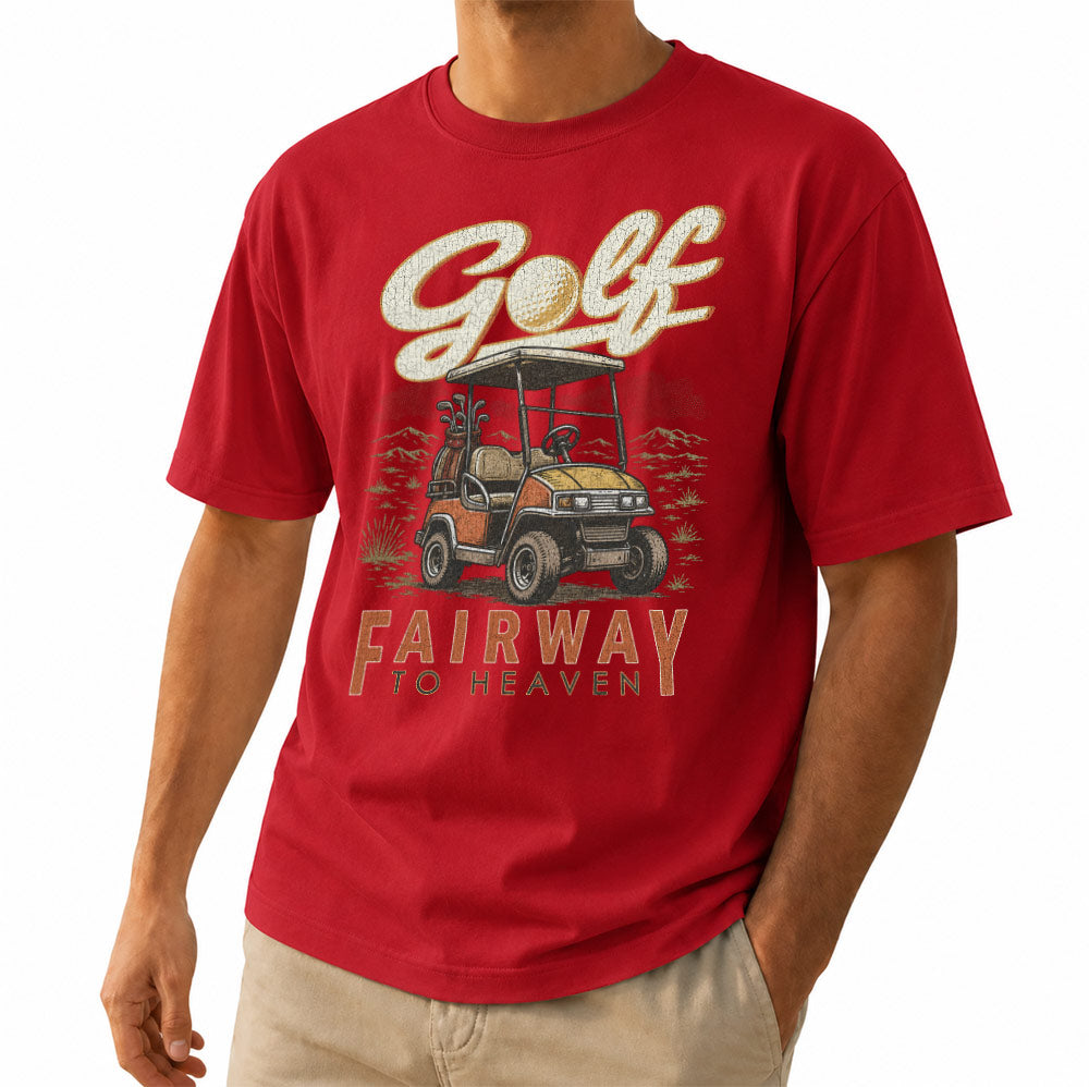 Funny Golf Fairway To Heaven Unisex T-Shirt - Golf Lover Graphic Tee