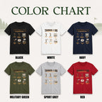 Things I Do In My Spare Time golf t-shirt color chart