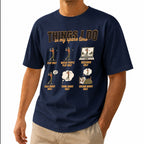Things I Do In My Spare Time golf t-shirt in navy