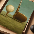 Golf, Tee & Club copy Vintage Golf Poster | Retro Golf Wall Art Decor