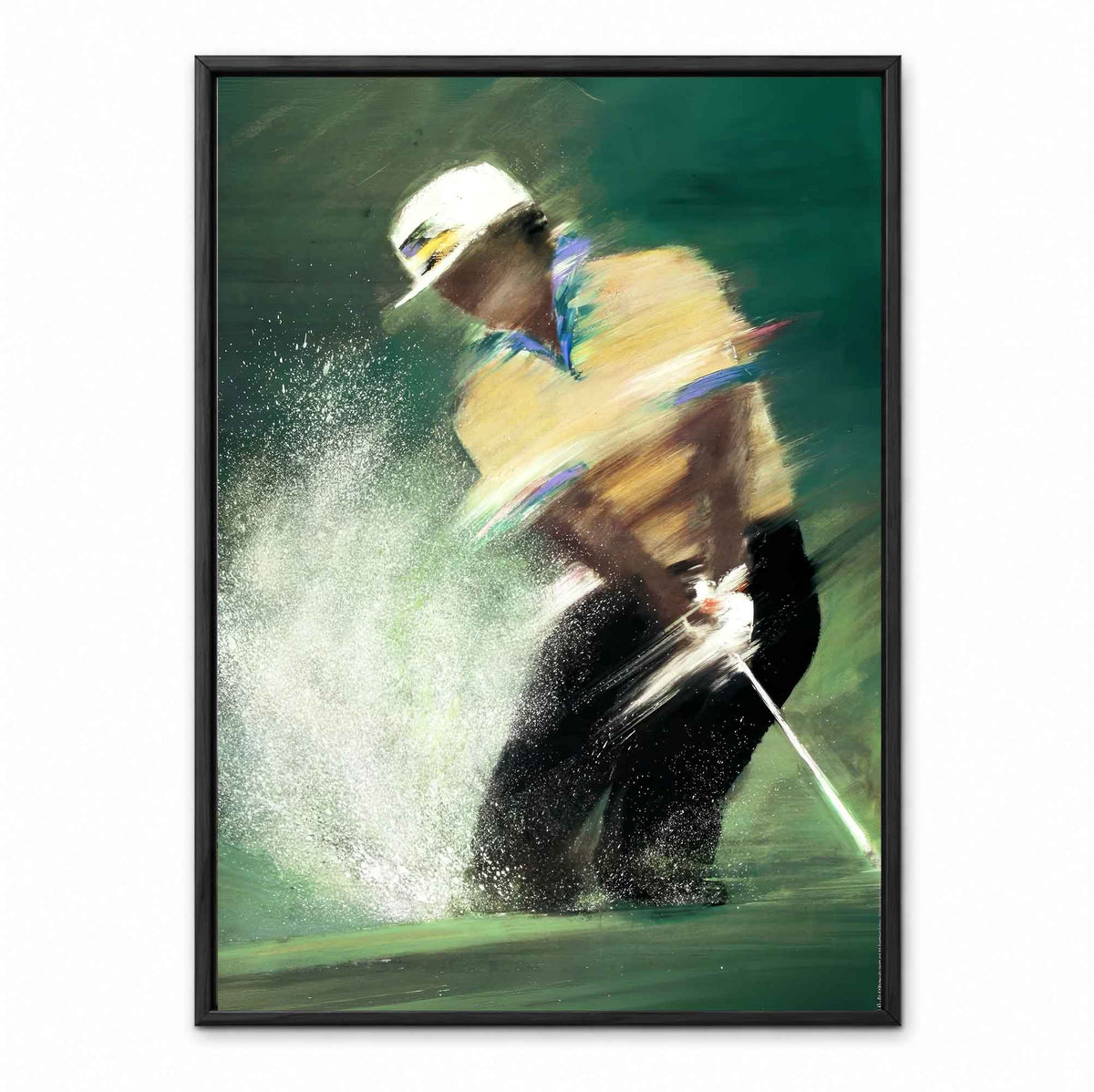 Golfer by French artist Victor Spahn copy retro golf art print
