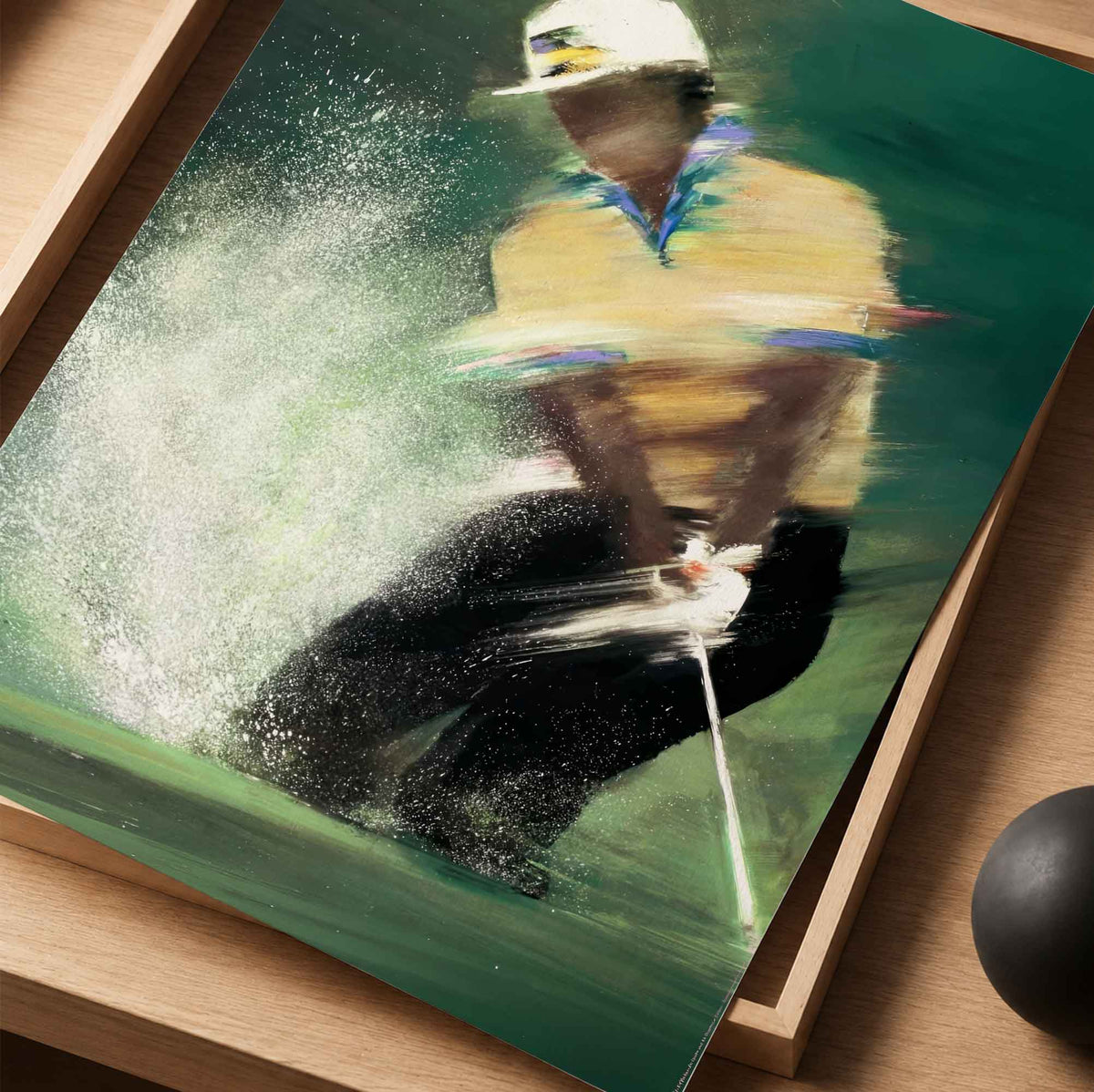 Golfer by French artist Victor Spahn copy Vintage Golf Poster | Retro Golf Wall Art Decor