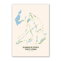 Harbour Town golf course map print poster, South Carolina USA golf wall art