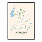 Harbour Town course map in South Carolina USA