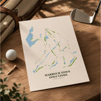 Harbour Town Golf Course Map Print Poster | South Carolina USA Golf Wall Art