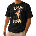 Kiss My Putt Golf Unisex T-Shirt - Vintage Pin-Up Girl Funny Golf Graphic Tee