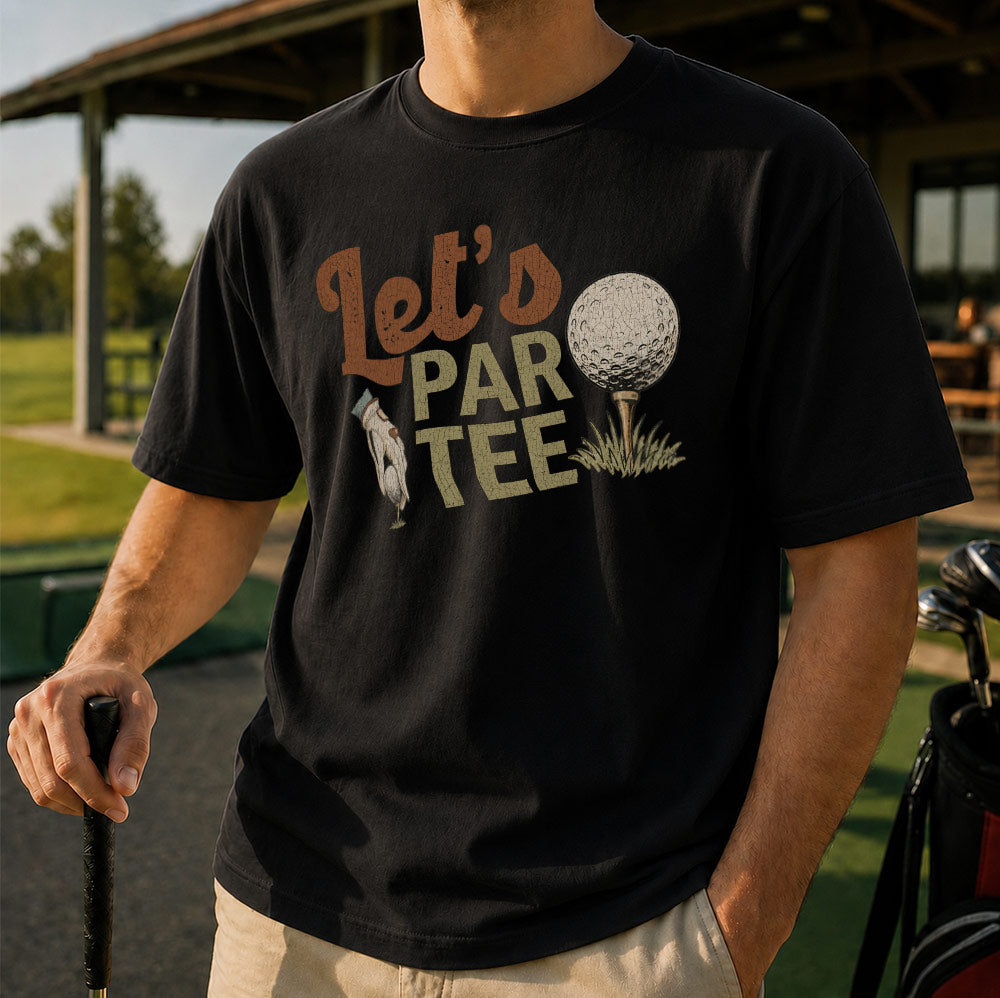 Funny Let's Par Tee Unisex T-Shirt - Hilarious Puns Golfer Graphic Tee