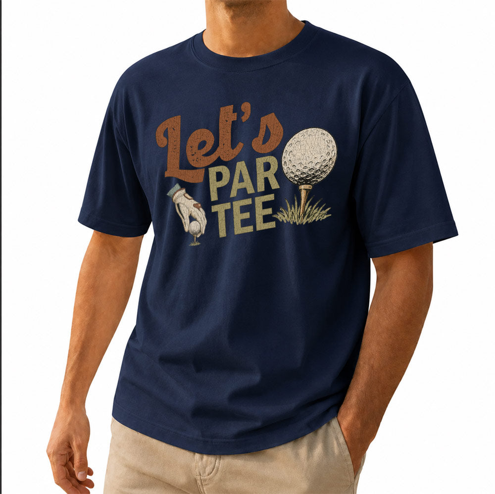Funny Let's Par Tee Unisex T-Shirt - Hilarious Puns Golfer Graphic Tee