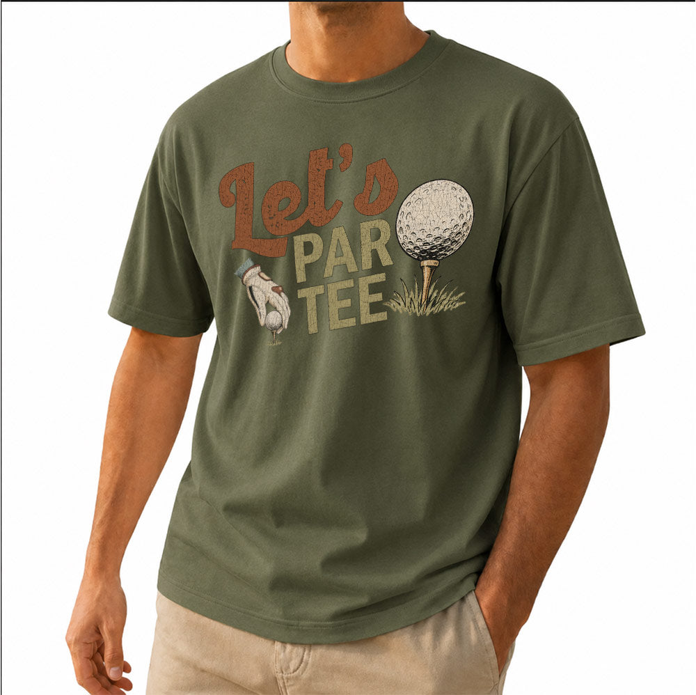 Funny Let's Par Tee Unisex T-Shirt - Hilarious Puns Golfer Graphic Tee