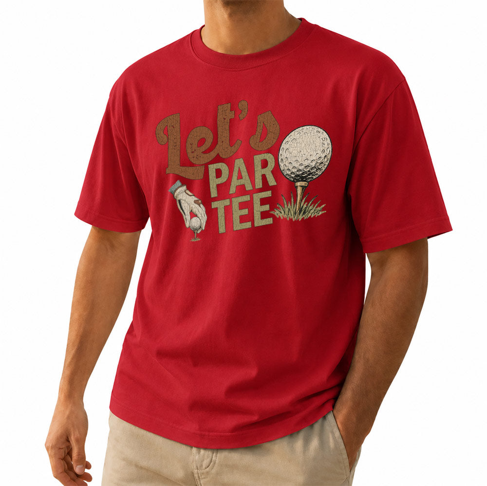 Funny Let's Par Tee Unisex T-Shirt - Hilarious Puns Golfer Graphic Tee
