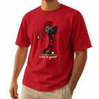 Life Is Good Spartan Golf Unisex T-Shirt - Funny Roman Warrior Golf Graphic Tee