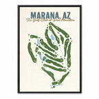 MARANA AZ course map in Arizona USA