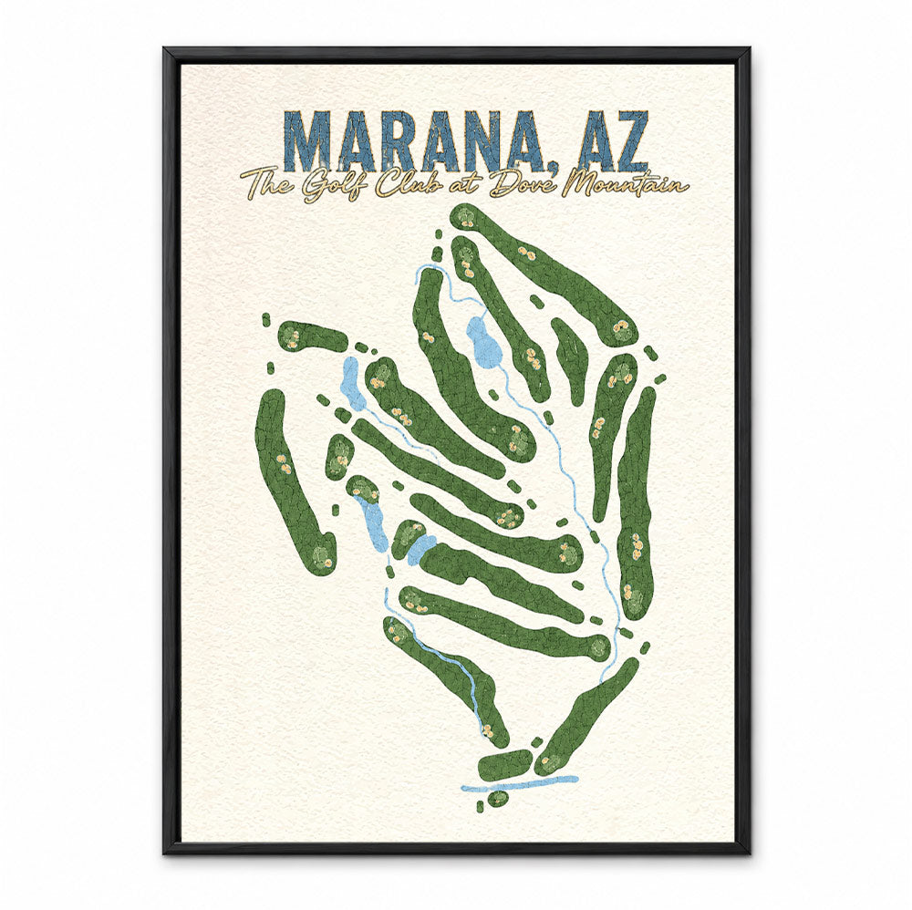 MARANA AZ course map in Arizona USA