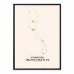 Muirfield Village course map in Ohio USA