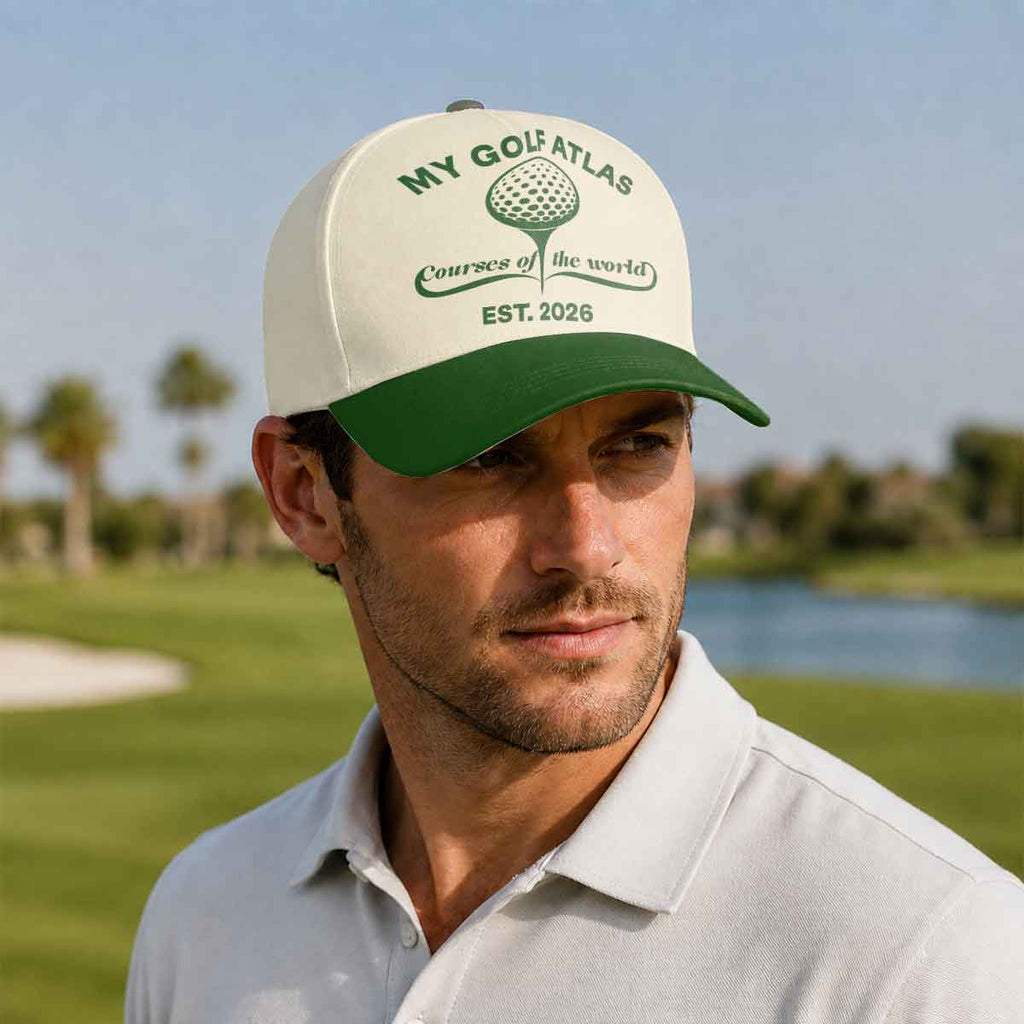 My Golf Atlas Courses of the World Hat - Funny Golf Gift for Golfers