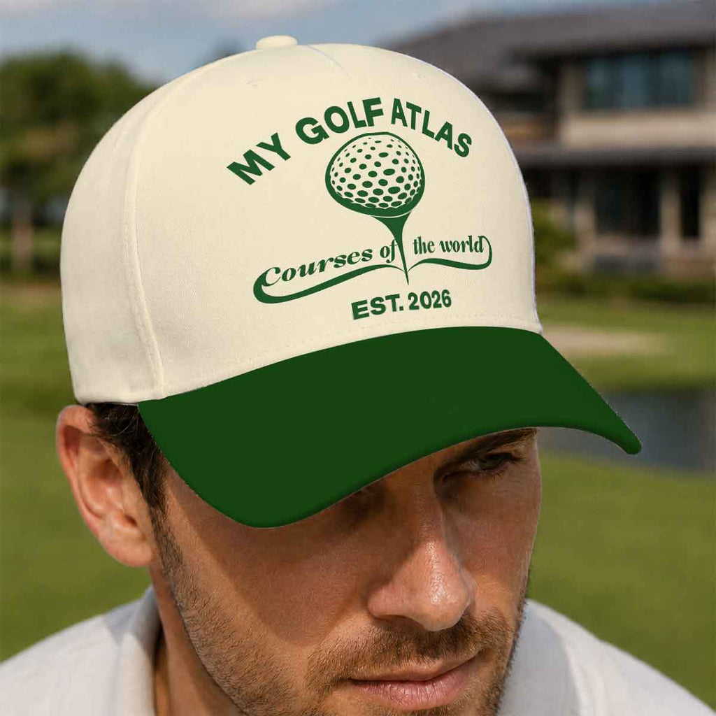 My Golf Atlas Courses of the World Hat - Funny Golf Gift for Golfers