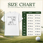 Funny No Golf Today Unisex T-Shirt - Sad Stick Figure Golfer Graphic Tee