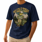 No Golf Today Funny Frog Unisex T-Shirt - Funny Golfing Graphic Tee