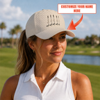 Personalized Golf Dimple Texture Hat - Funny Golf Gift for Golfers