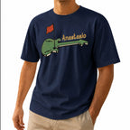 Vintage Guitar Golf Flag Unisex T-Shirt - Funny Music and Golf Graphic Tee