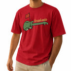 Vintage Guitar Golf Flag Unisex T-Shirt - Funny Music and Golf Graphic Tee