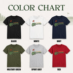 Vintage Guitar Golf Flag Unisex T-Shirt - Funny Music and Golf Graphic Tee