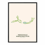 Princeville Makai course map in Hawaii USA