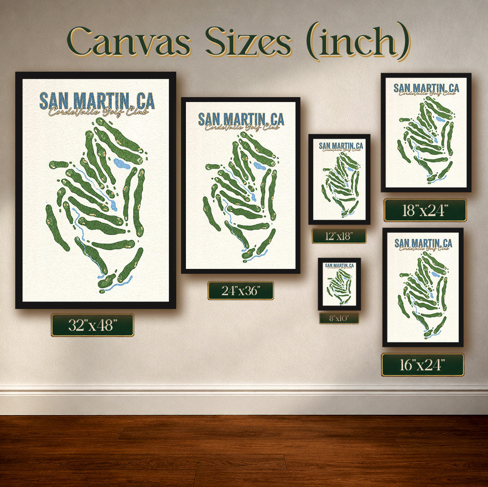 SAN MARTIN Golf Course Map Print Poster | Sint Maarten Golf Wall Art