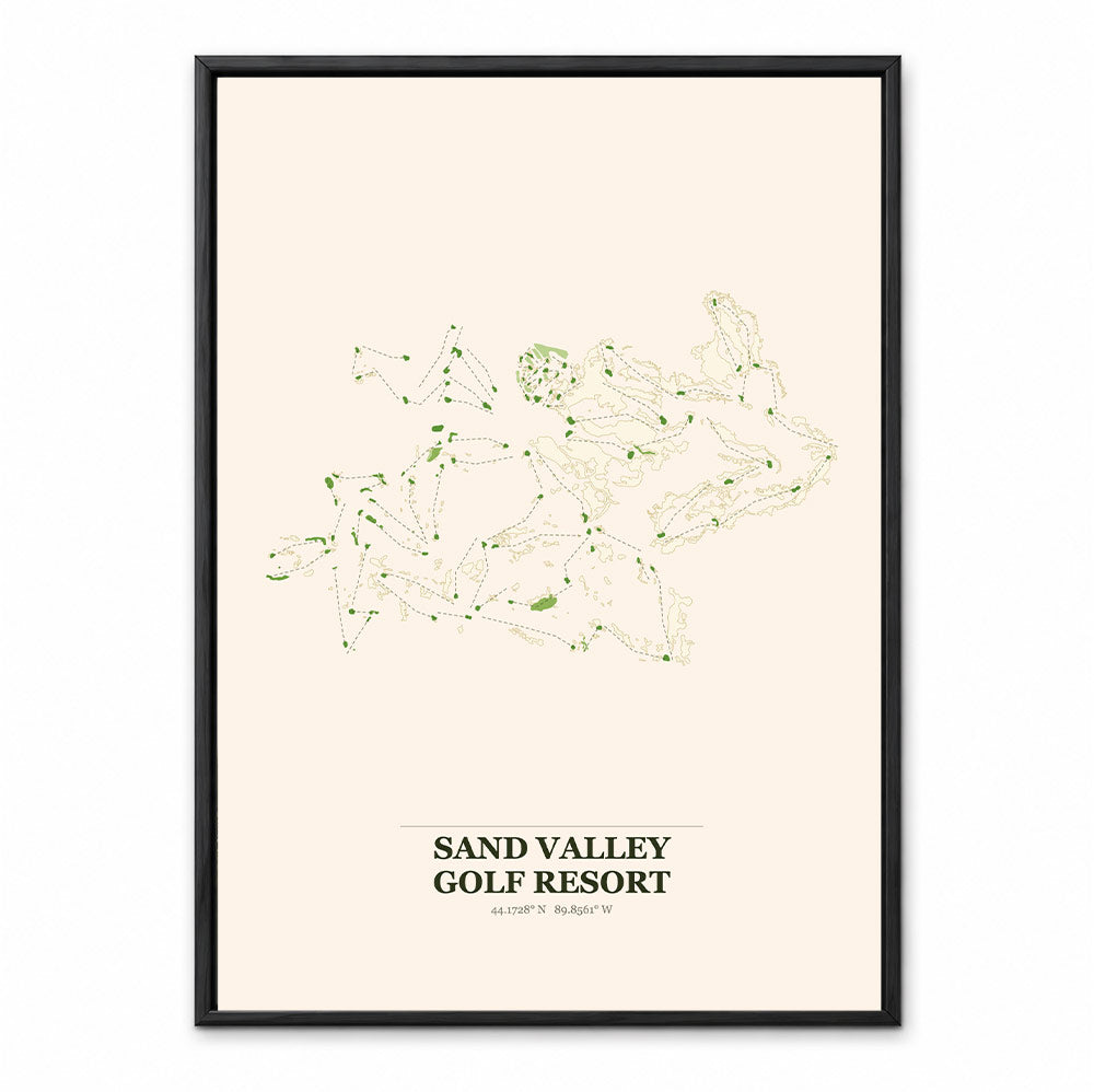 Sand Valley course map in Wisconsin USA
