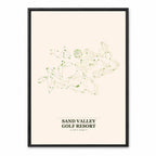 Sand Valley course map in Wisconsin USA