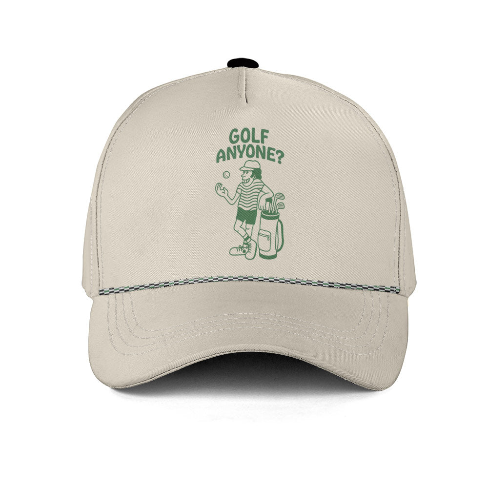 Vintage Golf Anyone Cartoon Rope Hat - Funny Golf Gift for Golfers golf hat
