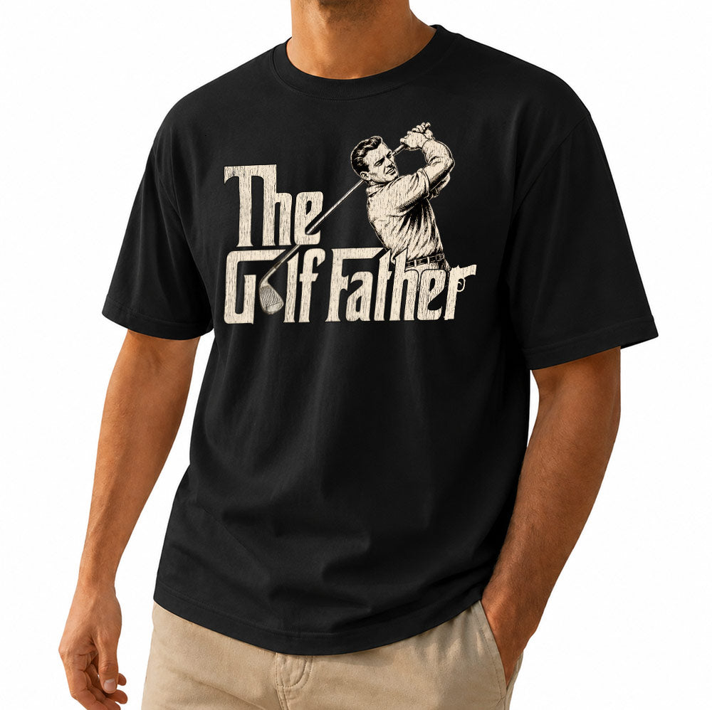 Vintage The Golf Father Unisex T-Shirt - Funny Golf Swing Graphic Tee
