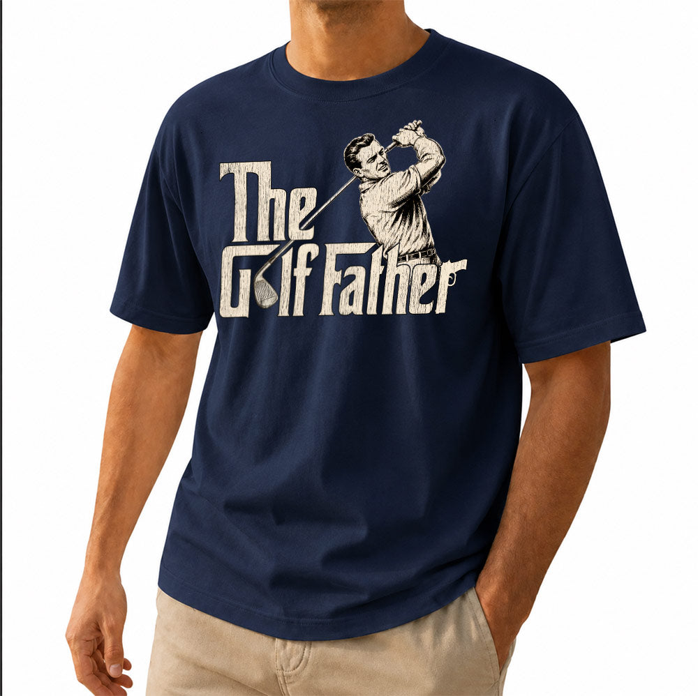 Vintage The Golf Father Unisex T-Shirt - Funny Golf Swing Graphic Tee