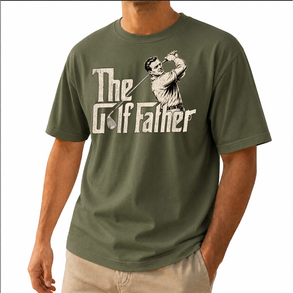 Vintage The Golf Father Unisex T-Shirt - Funny Golf Swing Graphic Tee