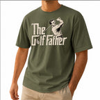 Vintage The Golf Father Unisex T-Shirt - Funny Golf Swing Graphic Tee