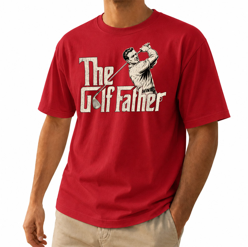 Vintage The Golf Father Unisex T-Shirt - Funny Golf Swing Graphic Tee