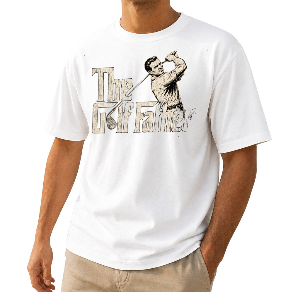 Vintage The Golf Father Unisex T-Shirt - Funny Golf Swing Graphic Tee
