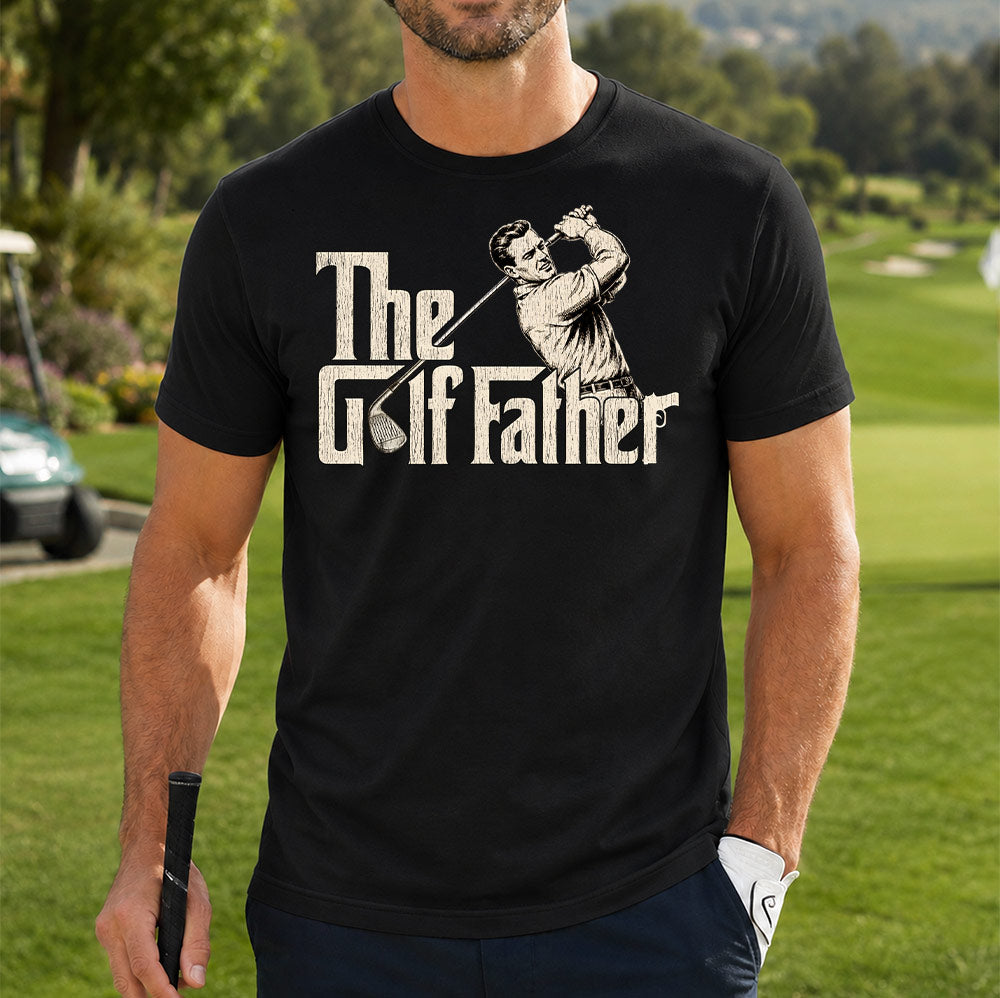 Vintage The Golf Father Unisex T-Shirt - Funny Golf Swing Graphic Tee